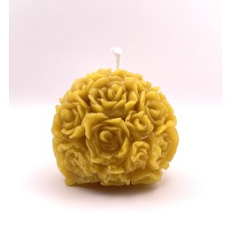 Bougie boule fleur